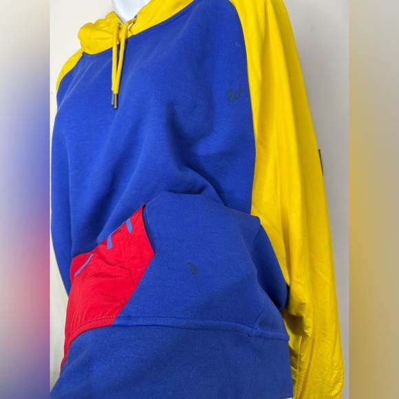Polo Ralph Lauren Colorblock Hi Tech Hybrid Hoodie Size Large - Picture 4 of 8